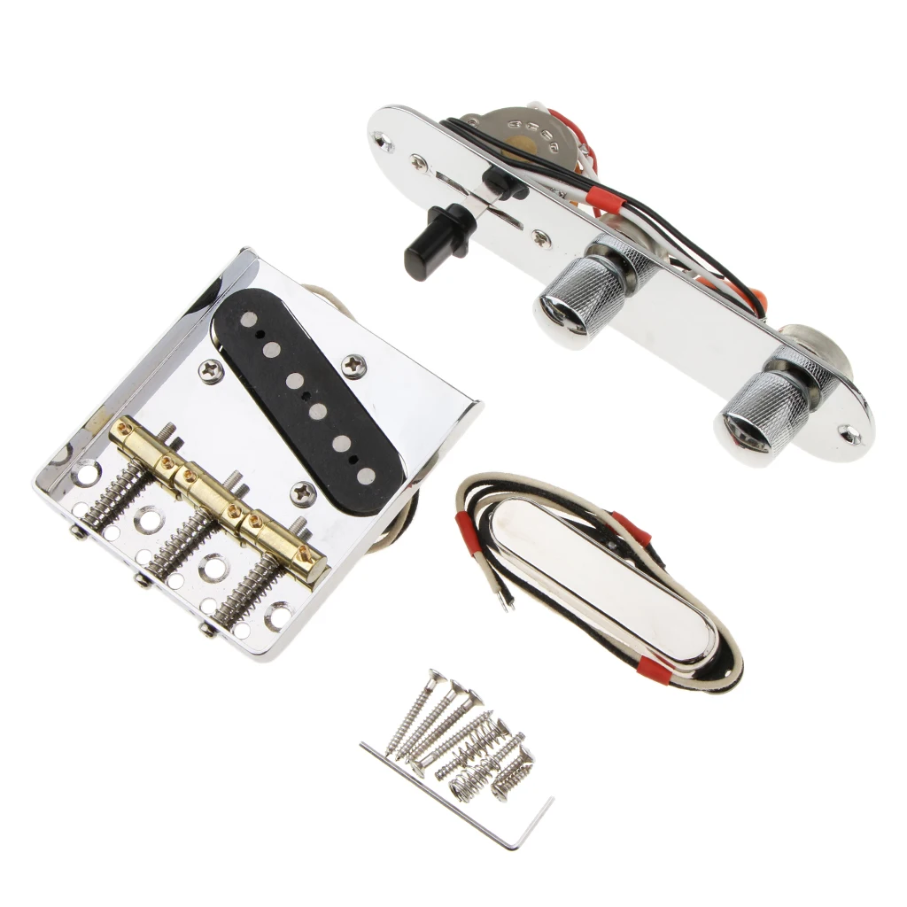 chrome telecaster brücke geladen 3 sattel brücke w pickup montage eisen linie platte set für tl gitarre instrument teile zubehör