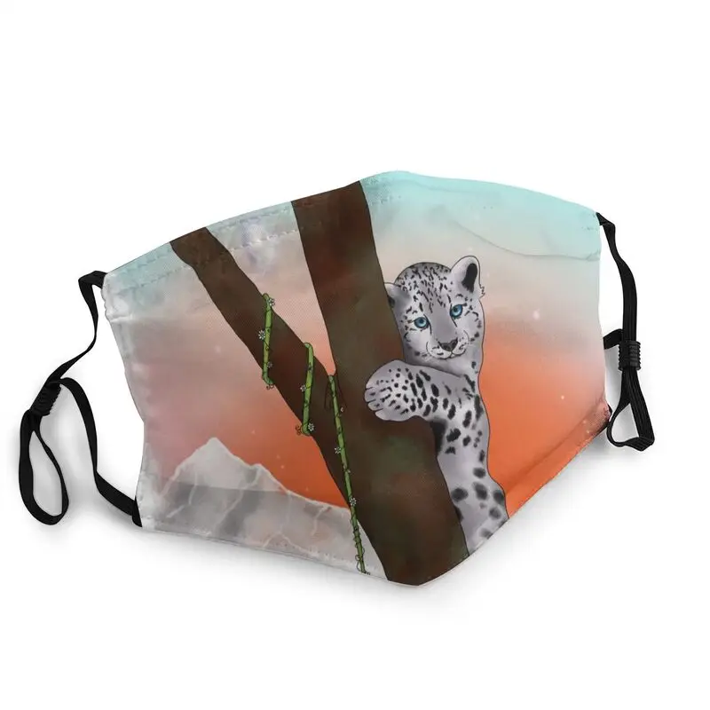 

Маска для лица с леопардовым принтом для взрослых