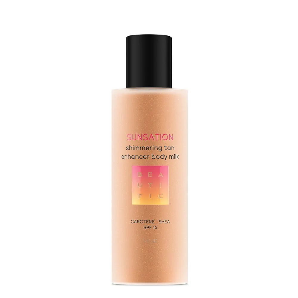 Cияющее молочко-усилитель загара BEAUTIFIC Sunsation SPF 15. 150 мл. | Красота и здоровье