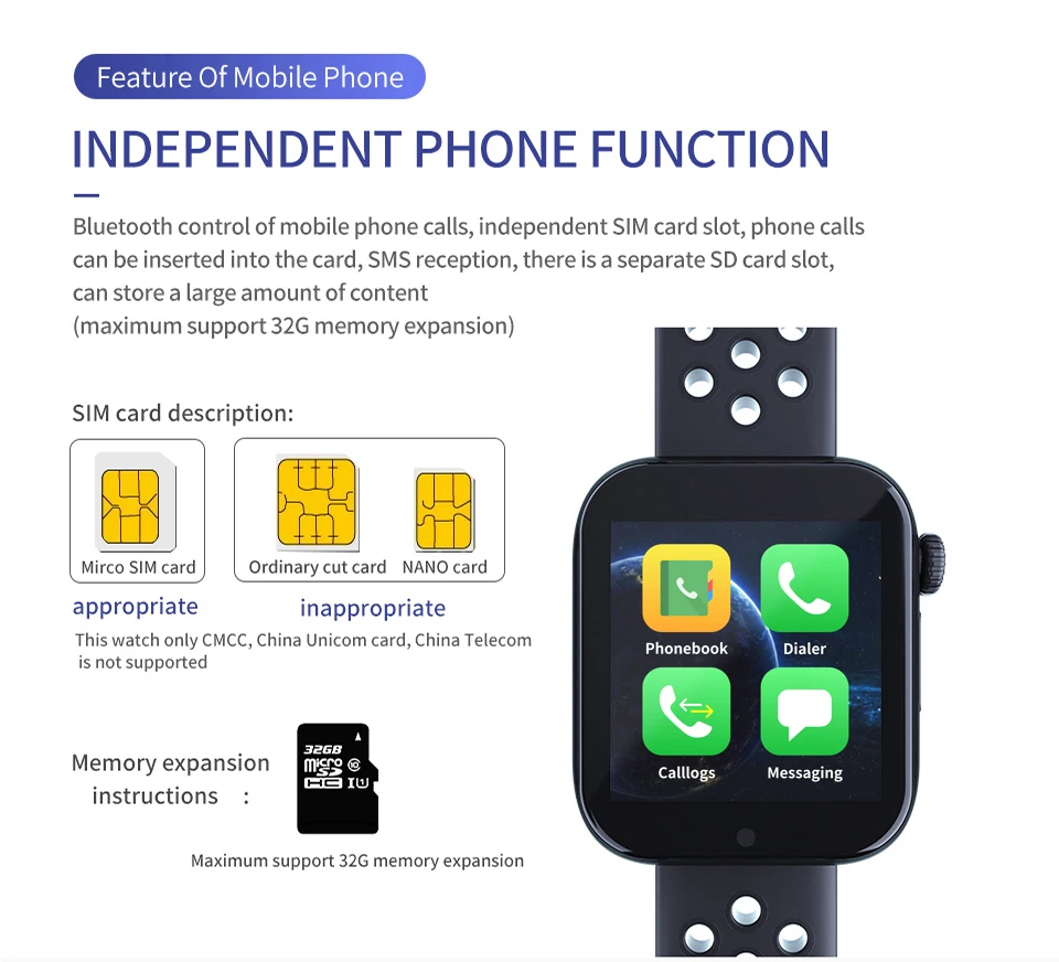 Bluetooth Смарт-часы для мужчин и женщин с поддержкой телефона Android 2G GSM Micro SIM TF карта ответ на вызов Смарт-часы фитнес-Шагомер