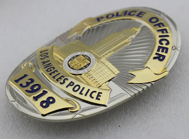 Полицейский LAPD LOS ANGELES POLICE 13918 Реплика ТВ/кино реквизит значок с зажимом для ремня