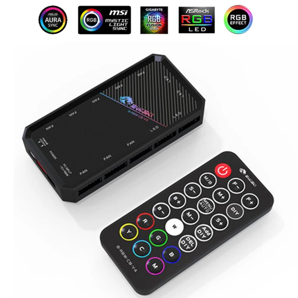 

Bykski B-RBW-C8-V3 RGB LED Controller Motherboard CPU Fan Cooler Control