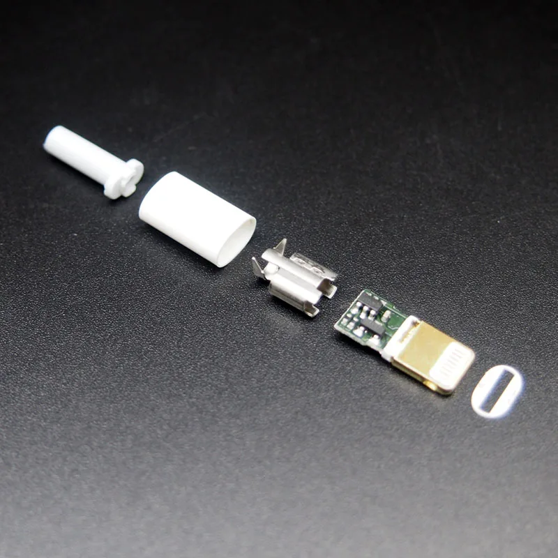 2 комплекта для iphone 5/6/6s/7 быстрая зарядка Lightning позолоченный штекер с корпусом 5 в