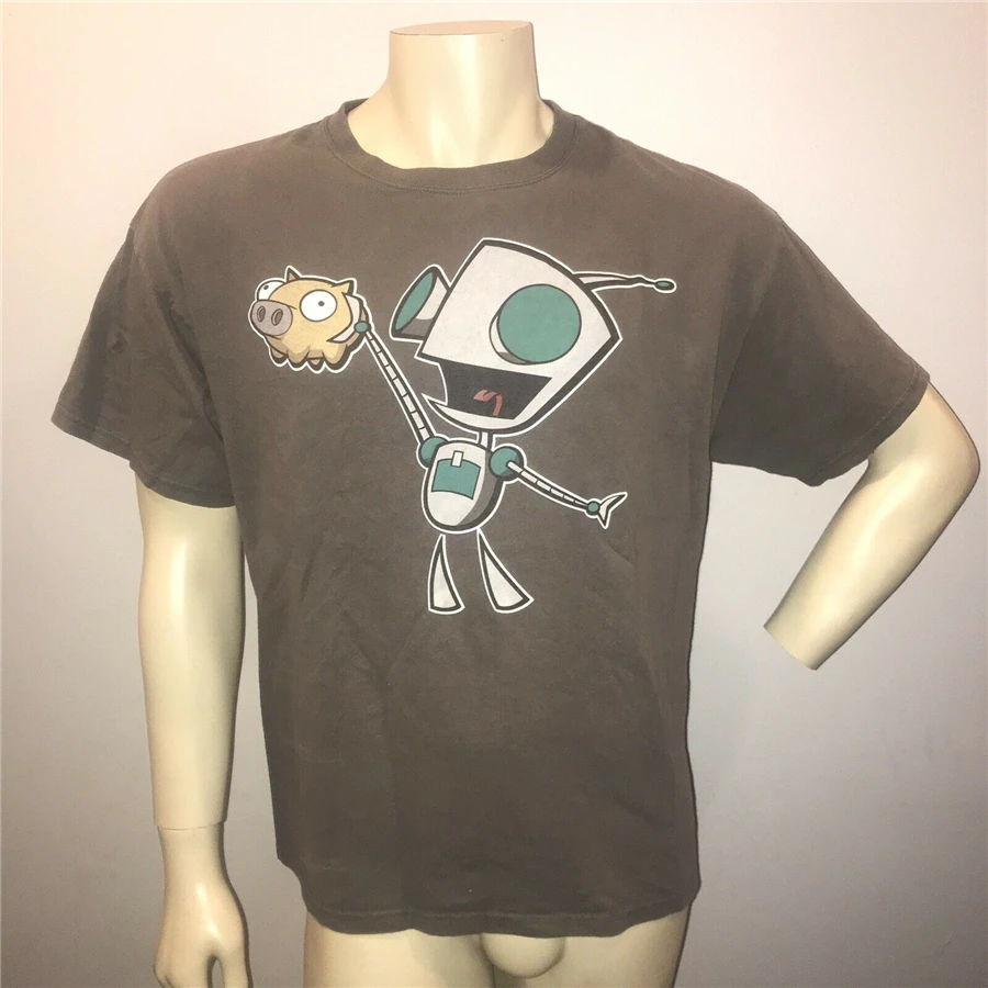 2003 Invader Zim Nickelodeon Tv футболка для девочек с героями мультфильмов Винтажная Футболка