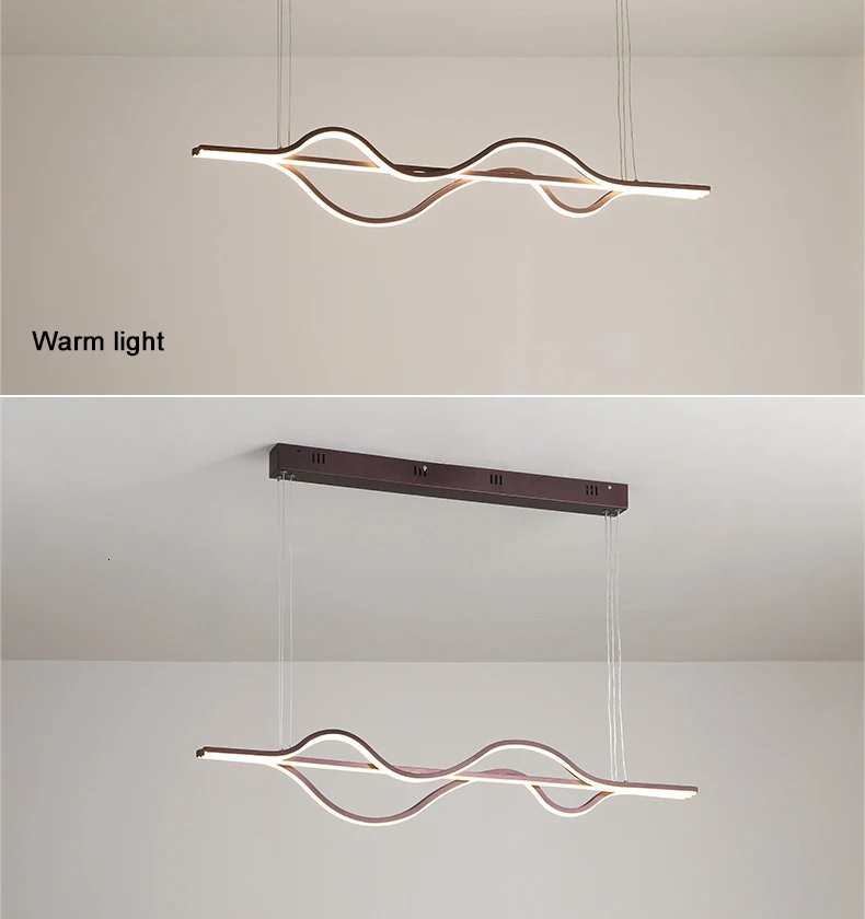 Современные светодиодные подвесные светильники Chandelierrec AC85-265V для декора столовой, светильники для домашнего освещения, подвесной светильник с затемнением