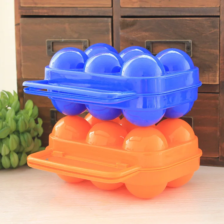

Outdoor Picnic Portable Plastic 6 Case Egg Case Egg Box