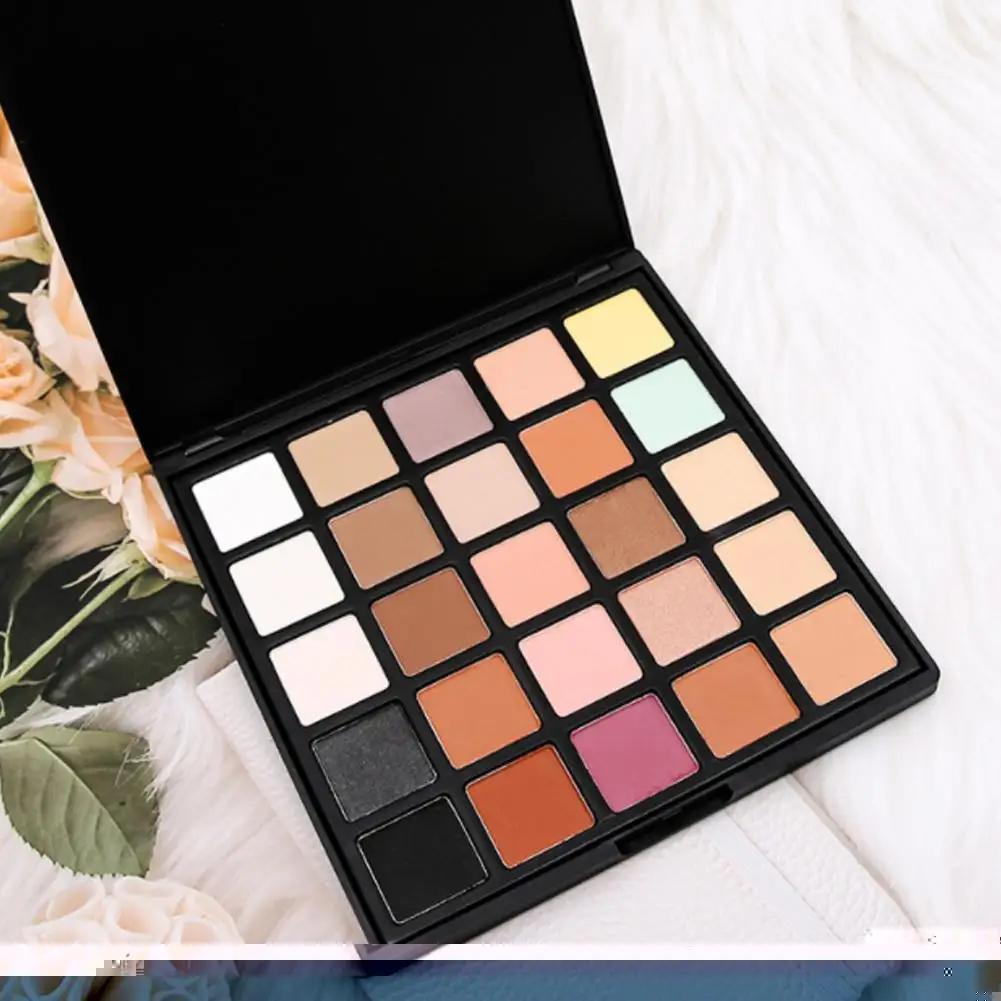 25 Цвета палитра теней для макияжа матовая блестящие тени глаз Эфирное Shimmer