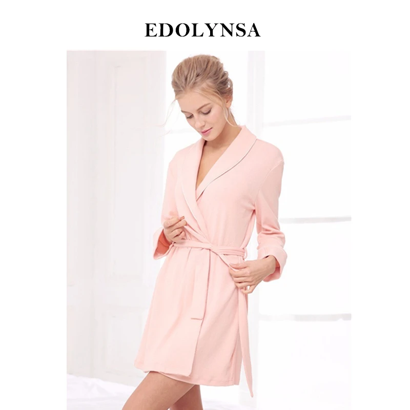 Новинка Новое поступление хлопковый Халат сплошной халат кимоно модный