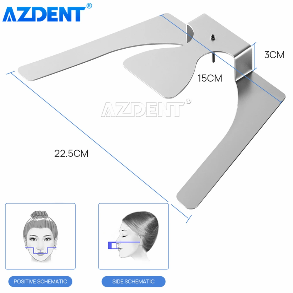 Azdent Dental Ortodôntico Oclusal Maxilar Carcaça Raposa Mandíbula Placa de Plano 3d Tridihomemsional Metal Que Faz a Dentadura Completa