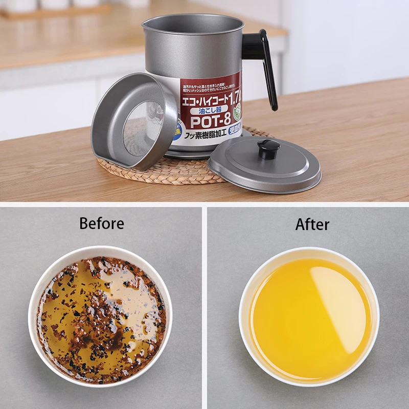 Нержавеющая сталь кухонный нож масляный фильтр для жарки герметичность масло