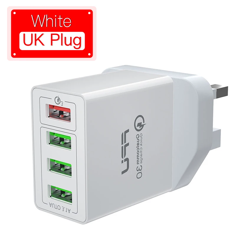 UK Plug - White FPU Быстрая зарядка 4,0 3,0 USB зарядное устройство 48 Вт QC QC3.0 быстрое зарядное устройство настенный адаптер многопортовый портативный мобильный телефон зарядное устройство для Xiaomi - Тип штекера: UK Plug - White