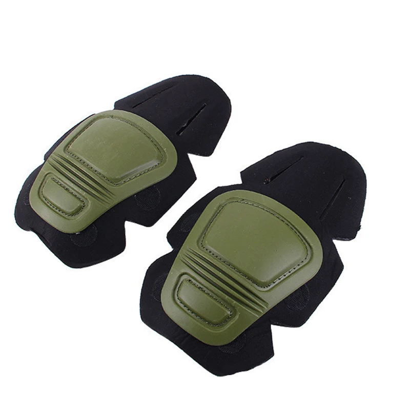 Green Kneepad Тактические наколенники и налокотники MEGE для пейнтбола, страйкбола, Боевая форма, военный костюм, 2 наколенника и 2 налокотника/комплект - Цвет: Green Kneepad