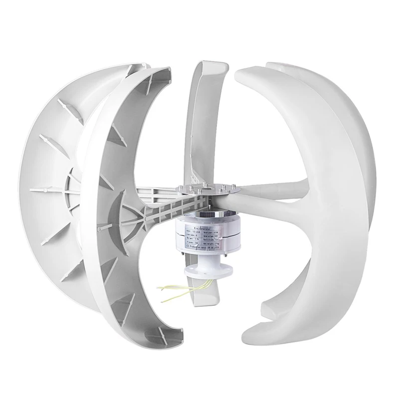 Ветряные турбины 600 Вт 24 В генератор с контроллером фонарь вертикальный 5