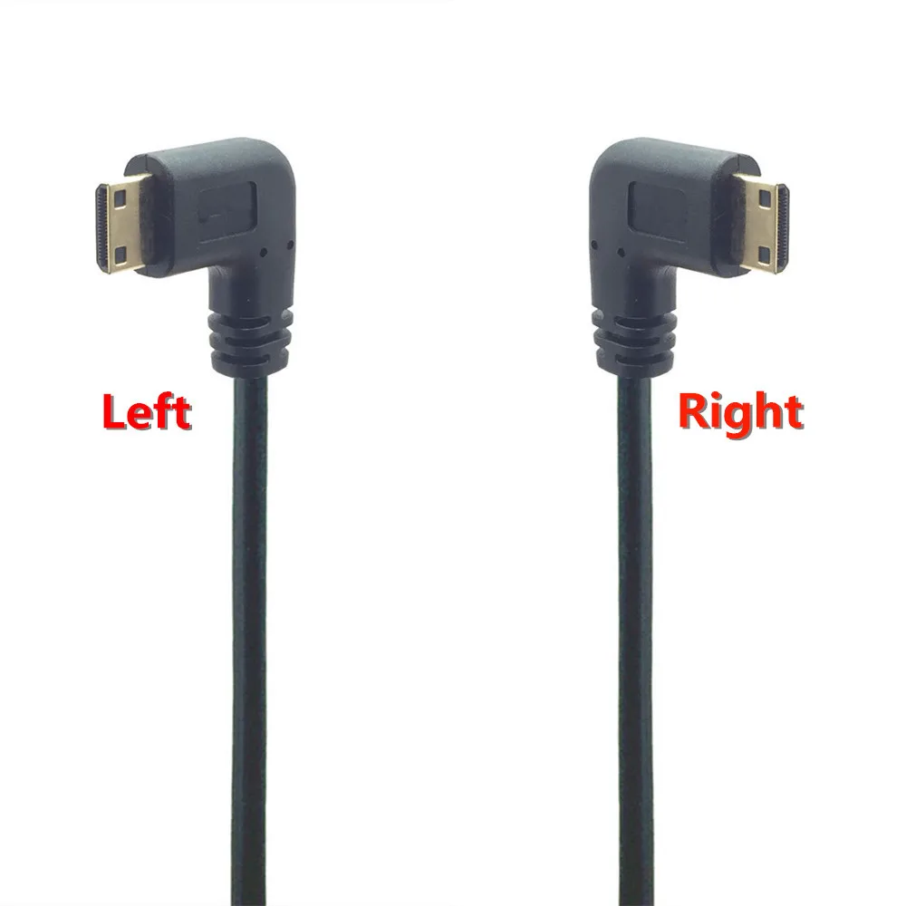 Кабель Mini HDMI-совместимый с 1080p 3D адаптер позолоченным разъемом HD TV C прямоугольный
