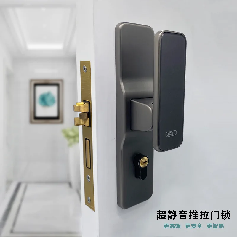 2021 Новый Стиль цинковый сплав раздвижной замок серый и черный дверной для