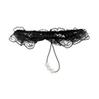 EXVOID сексуальное женское белье массажер секс одежда жемчуг стринги нижнее белье Babydoll бикини Бисероплетение Кружева стринги женские трусики