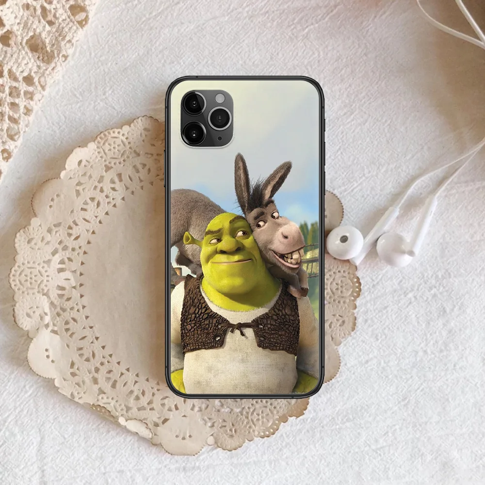 

Cartoon monster Shreks Phone Case Cover Hull For iphone 5 5s se 2020 6 6s 7 8 12 mini plus X XS XR 11 PRO MAX black Shell Trend