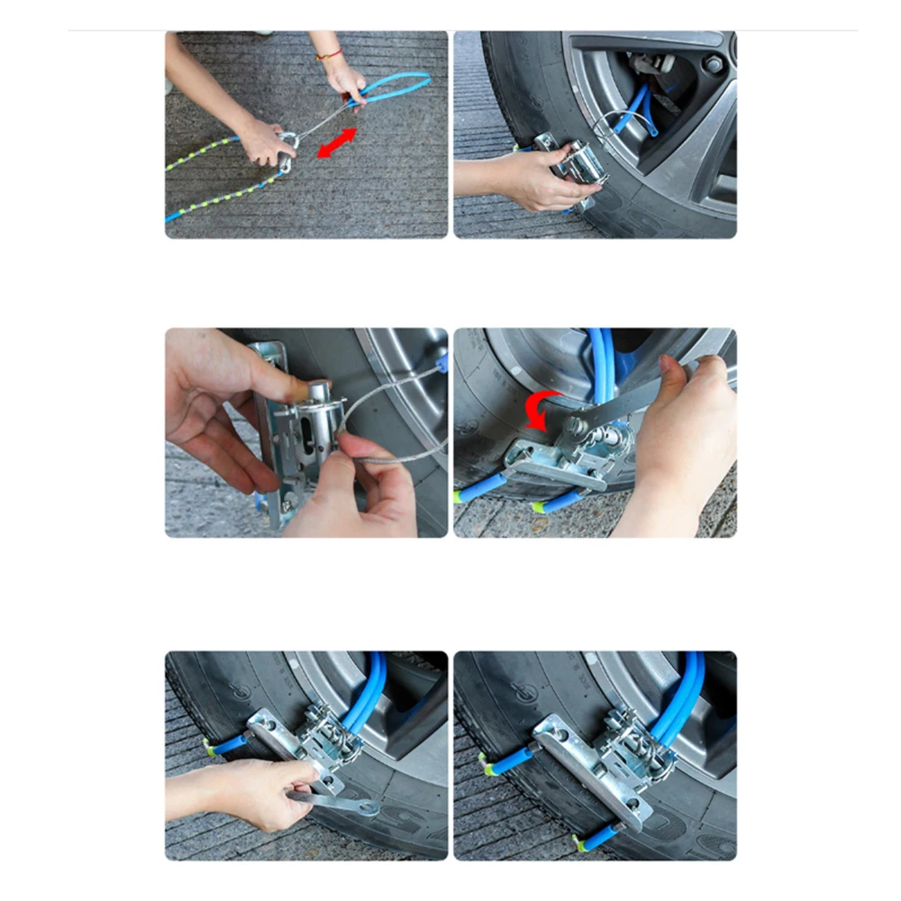 Зимняя Нескользящая цепь для снега противоскользящая аварийная колес