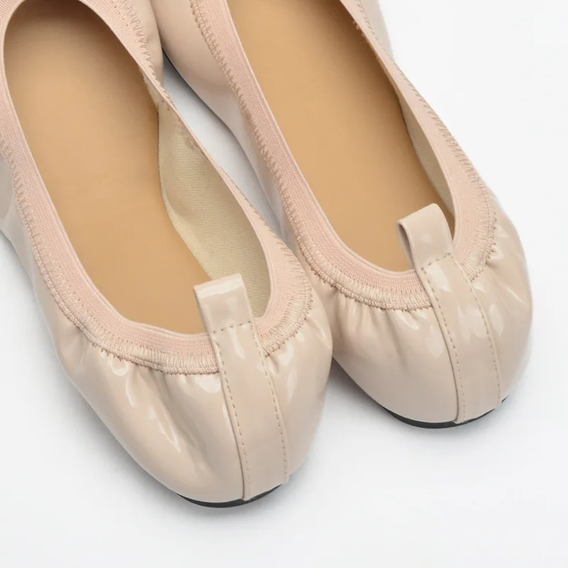 Ballet Flats Shoes Women Spring Breathable Leather Butterfly-knot Ladies Girls Ballerina Casual Boat New Shoes For Woman 2022