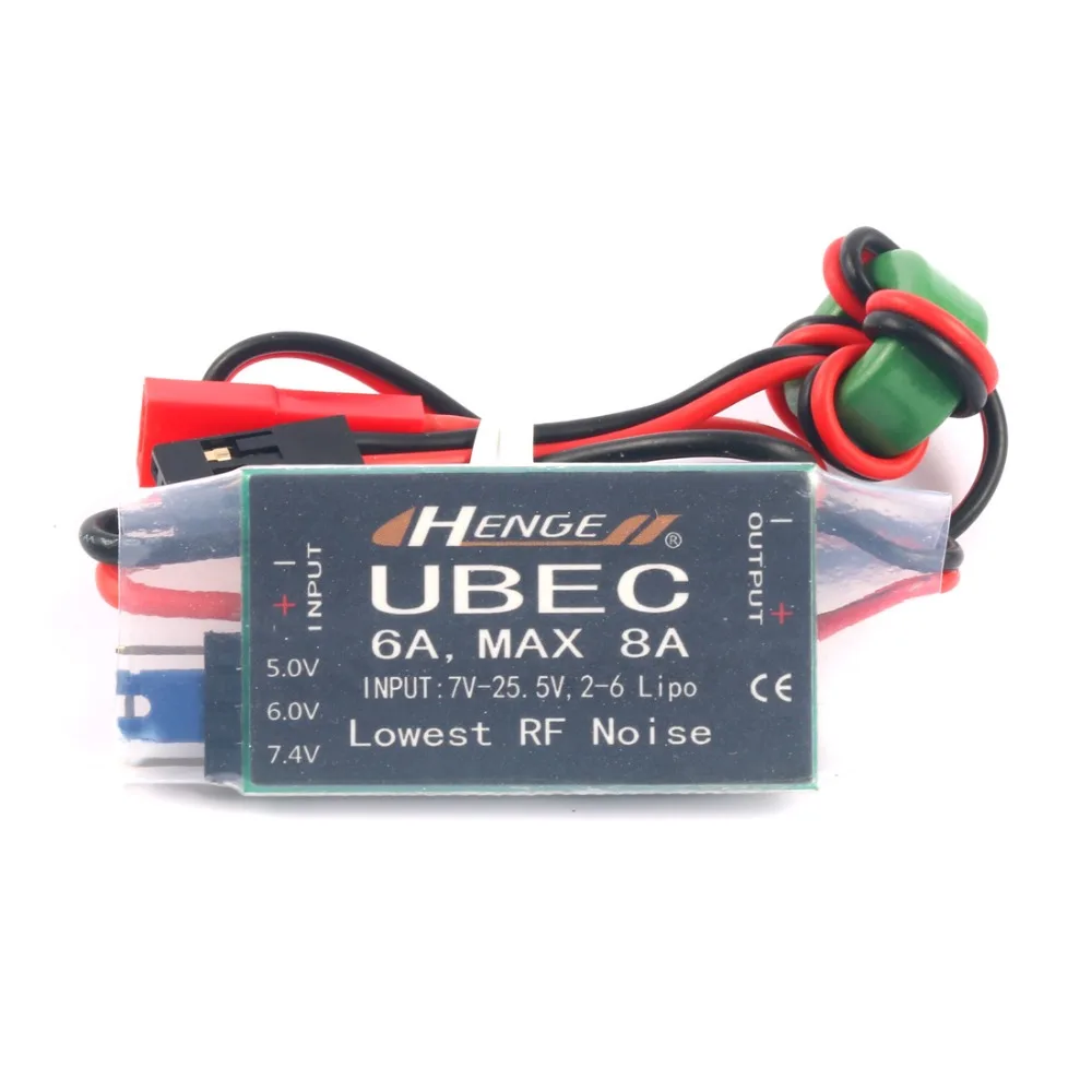 6A UBEC HENGE Output 5v / 6v 6A / 8A 2-6S LIPO 6-16 Cell Ni-Mh Input Switch Mode per RC Racing Drone