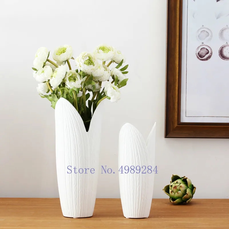 Креативная керамическая ваза с цветочным узором аксессуары для украшения цветов