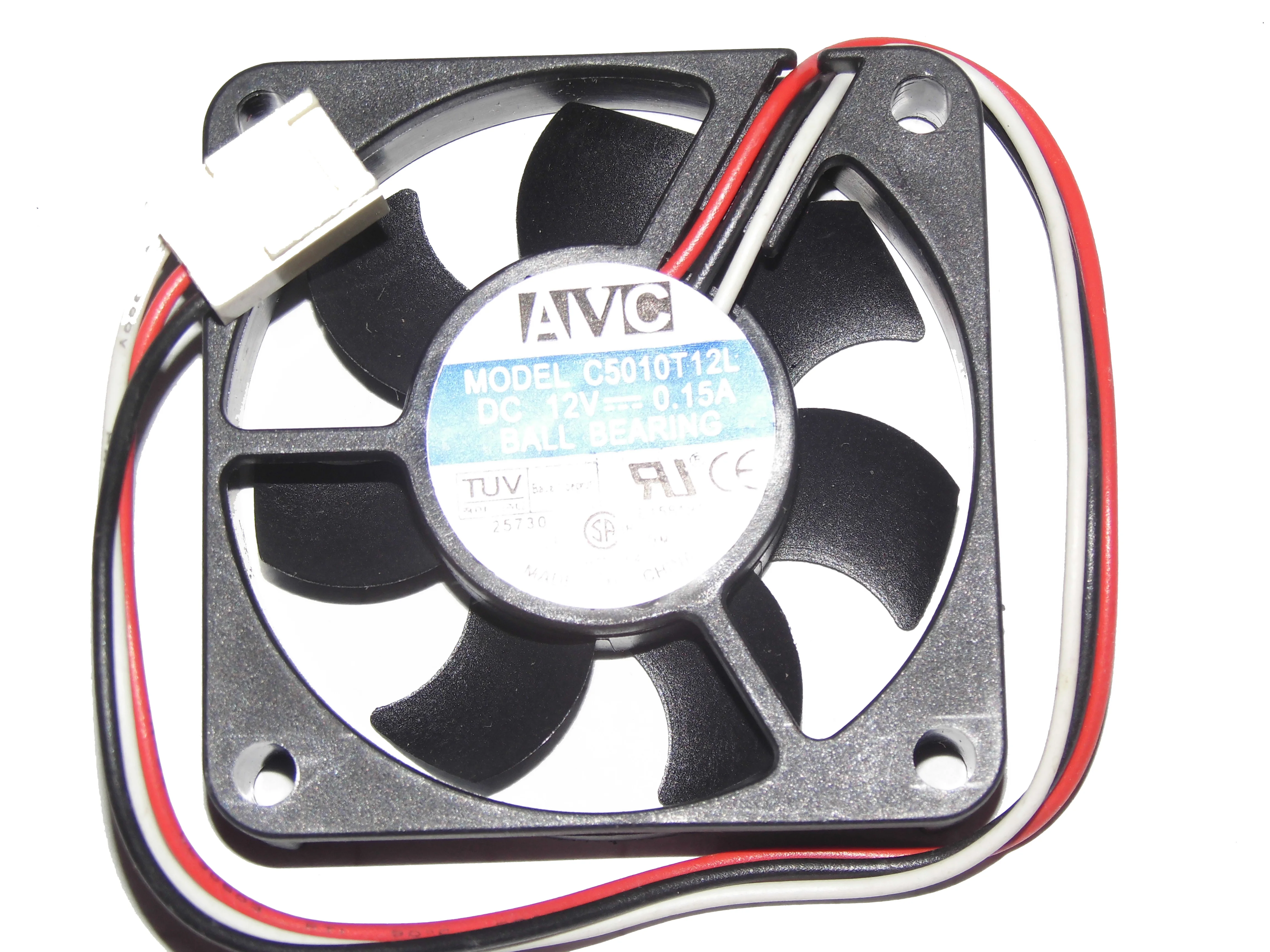 AVC 50*10 мм C5010T12L 12 В 0 15a 3 провода контакта 5 см чехол вентилятор ЦП кулер