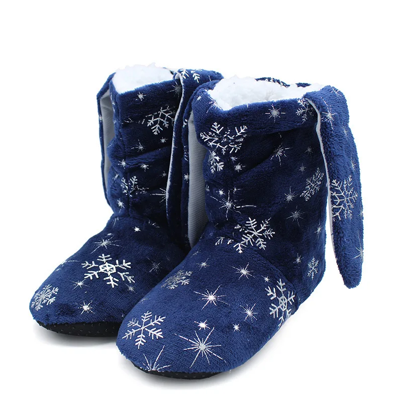 Домашняя обувь плюшевые теплые зимние тапочки из хлопка меховые на деревянной