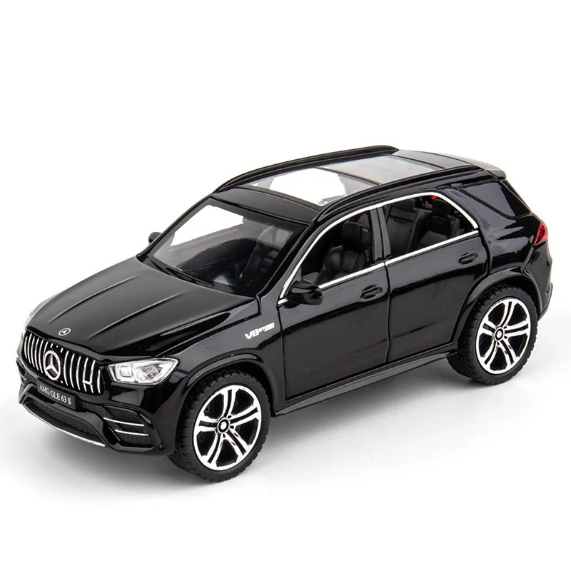 

1:32 Big Mercedes-Benz GLE G63S Alloy Car Miniatures Model Simulation Die-casting Toy Car Pull Back Children's Toy Car