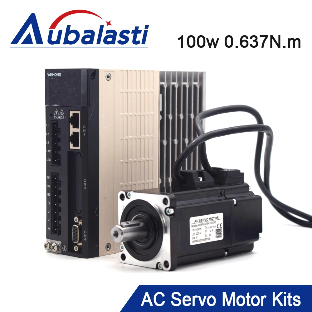 Серводвигатель WeiHong WSDA AC 100 Вт крутящий момент 0 637n. m номинальное напряжение 220 В 1 2a