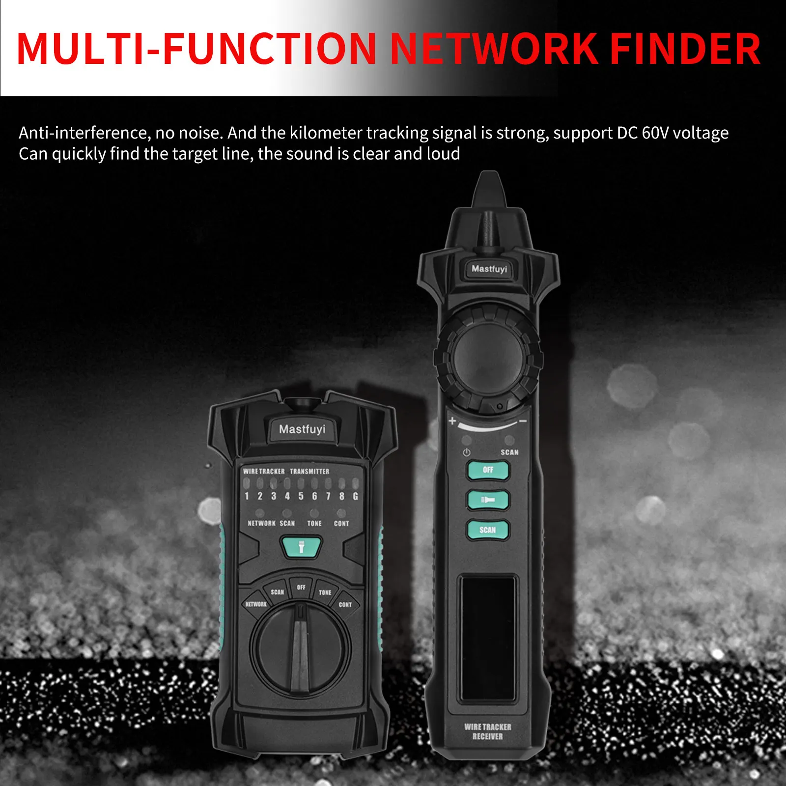 

FY8172 Multifunctional Network Line Finder Durable Industry Telephone Network Cable Wire Tracker Tracer Poe Live Line Checker