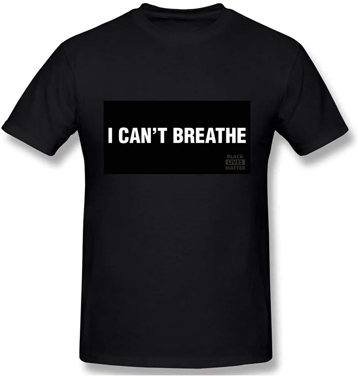 

I Can't Breathe T-Shirt Men Short Sleeve Casual Graphic T Shirt Round Collar Tops Tees