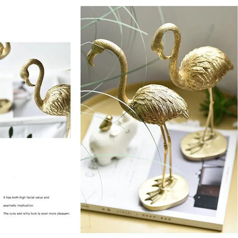 Скандинавские золотые украшения фламинго индивидуальный светильник роскошное