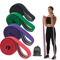 long resistance bands elastic bands for pull up assist stretching training booty band workout home yoga gym fitness equipment