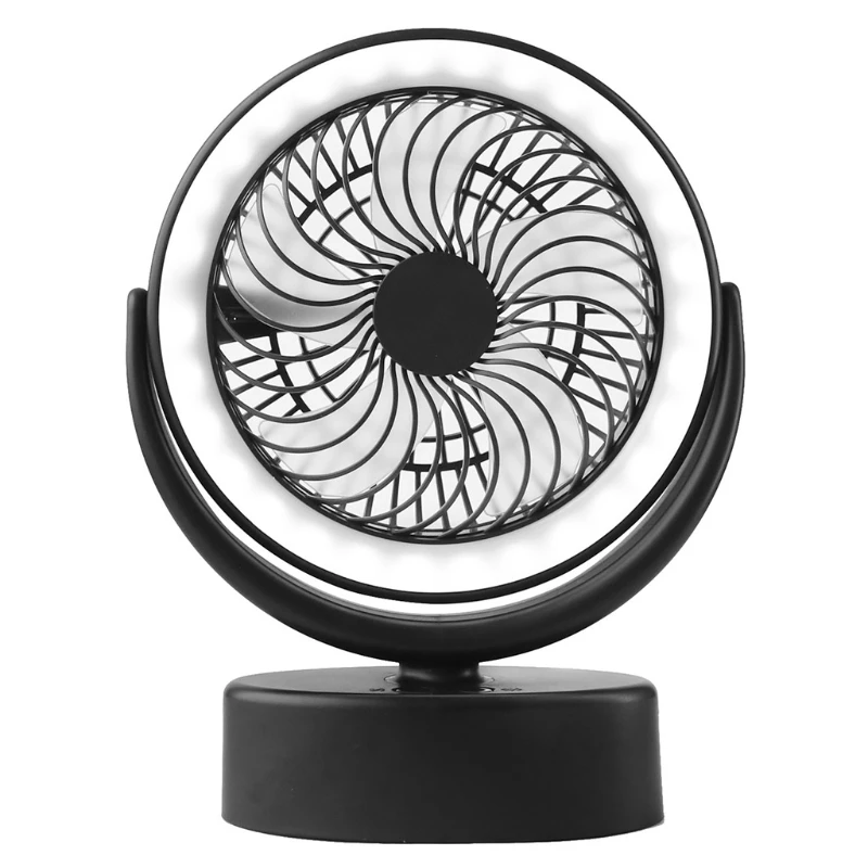 

Camping Fan with LED Lantern Portable Tent Hooks Hanging Fan for Tent Car RV Hurricane Emergency Outages LXAB