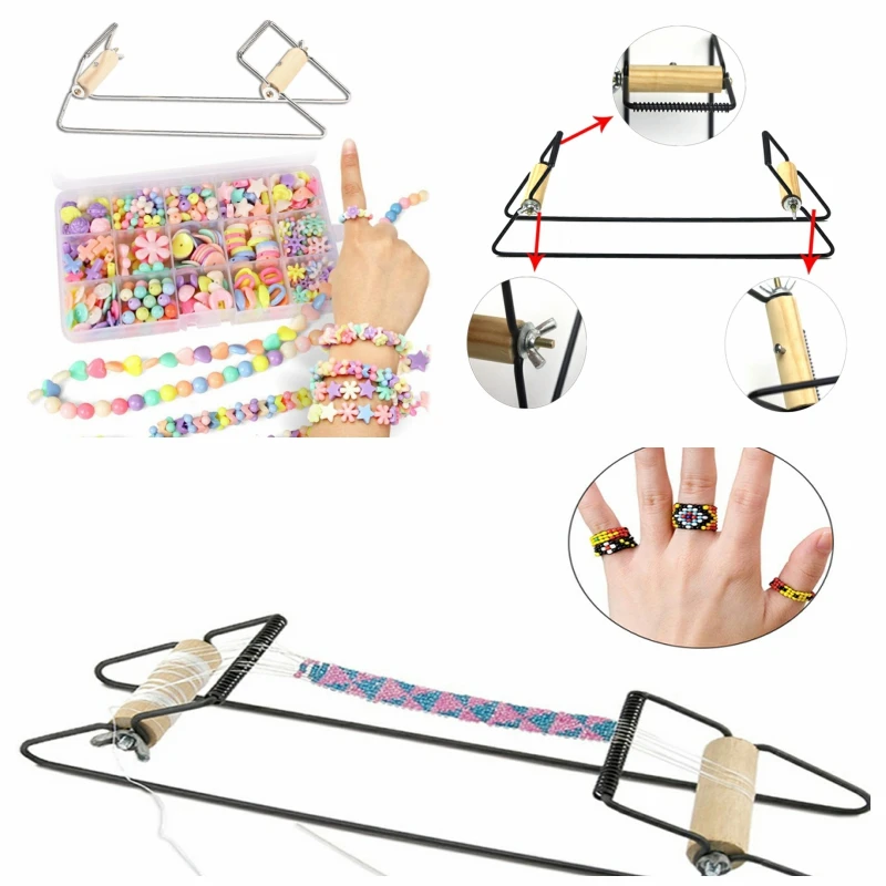 Ткацкий станок для плетения бисера из дерева ювелирных изделий браслетов