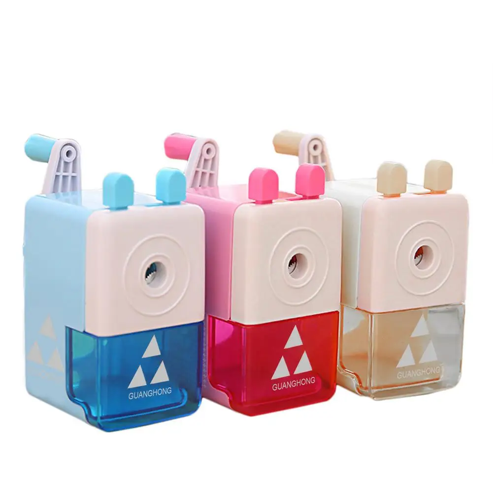 

1PC Cartoon Cat Elephant Pencil Sharpener Cute Stationery Kids Gifts Kawaii Hand Crank Manual Pen Cutter School Office Supplies