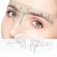 10pcs reusable semi permanent eyebrow nose rulers tool measures microblading permanent make up eyebrow tattoo position ruler