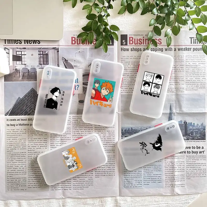 

Haikyuu Hinata attacks Phone Case matte transparent For iphone 7 8 11 12 plus mini x xs xr pro max cover