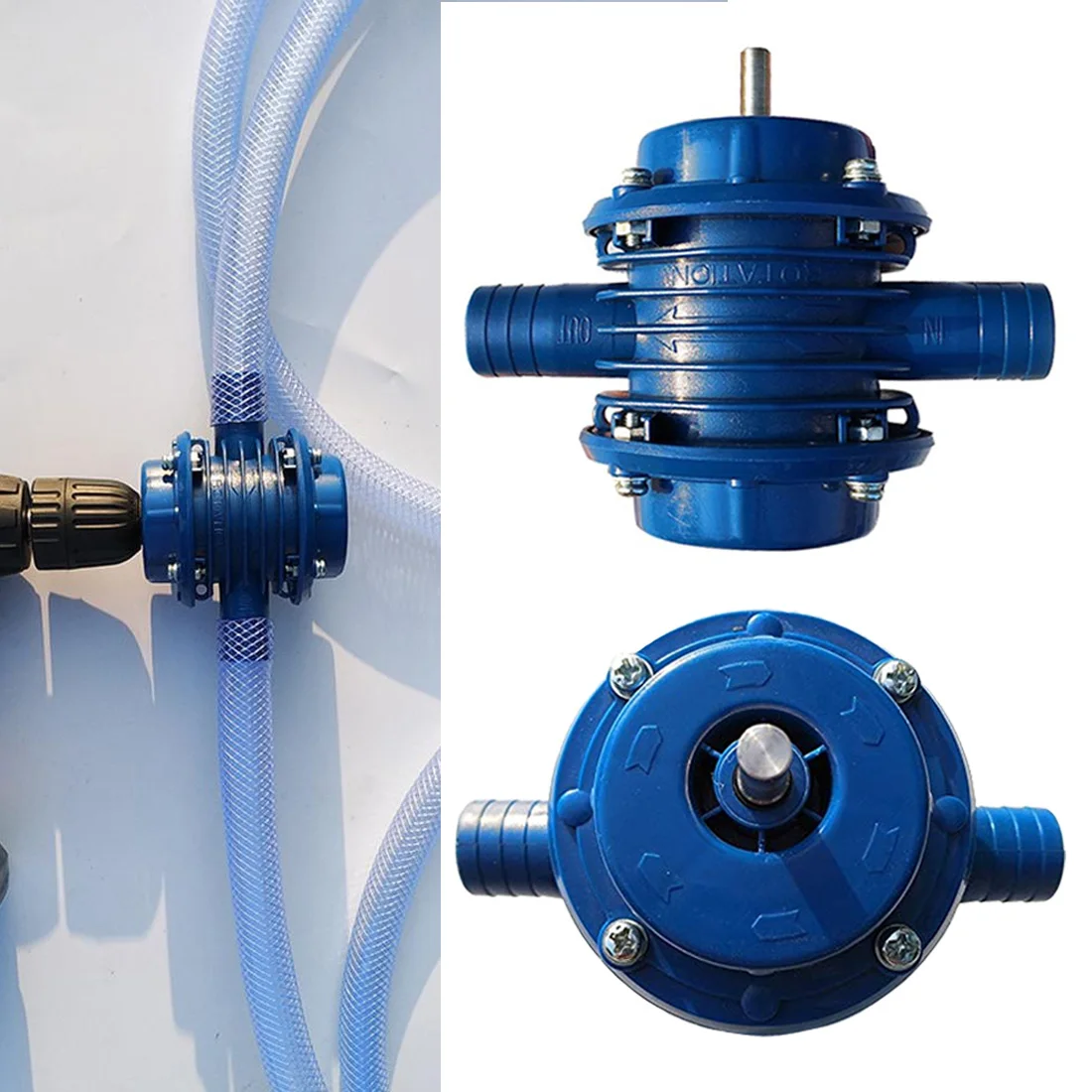 

Electric Drill Micro Portable Water Pump Home Garden Centrifugal Tool Heavy Duty Self-Priming Hand Mini Suction Deep Well Pump