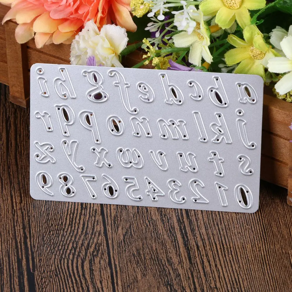 

Alphabet Letters Number Metal Cutting Dies For Diy Scrapbooking Crafts Dies Cut Stencils Maker Photo Album Template Handmade