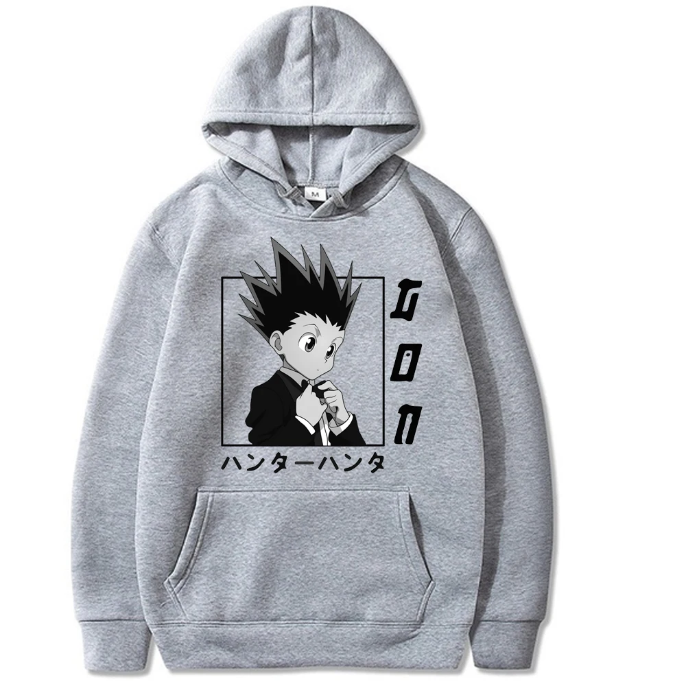 HUNTER×HUNTER Hoodies Anmie GON·FREECSS Printed Streetwear Hoodie Women Men Sweatshirts Pullovers Long-sleeve Female Clothes | Женская