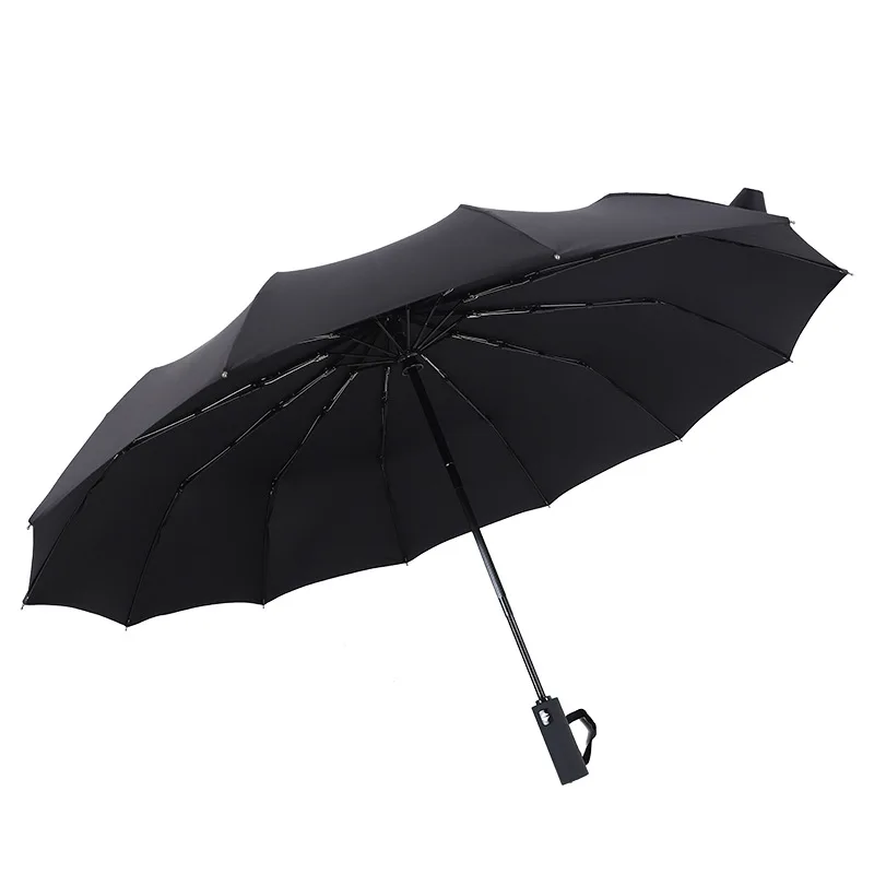 

Fully automatic 12-bone sun and rain dual-purpose sunshade umbrella female business double umbrella folding umbrella