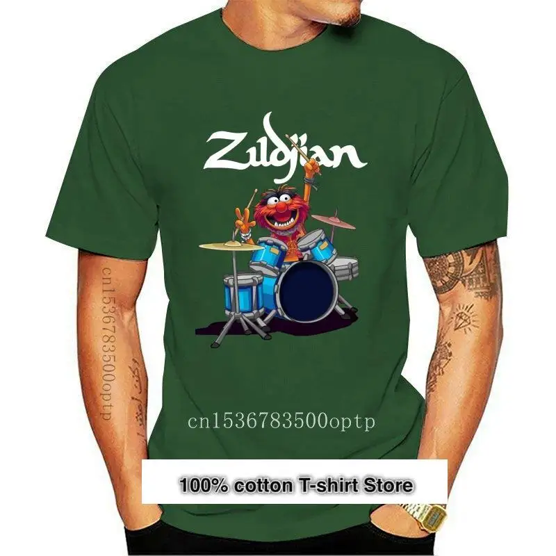 

Camiseta de algodón de The Muppet Show Zildjian Drums para hombre, negra, todas las tallas, nueva