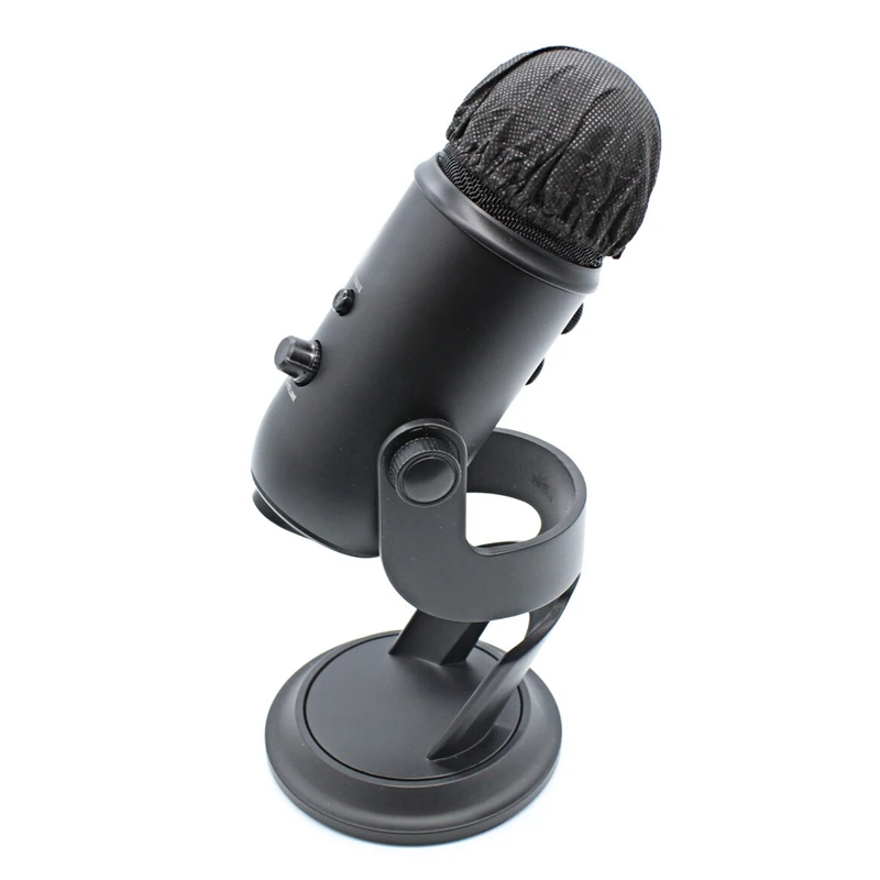 

New 200 Pcs Black Disposable Microphone Covers Karaoke Anti-Splash Mic Cover Dust-Proof Accessories