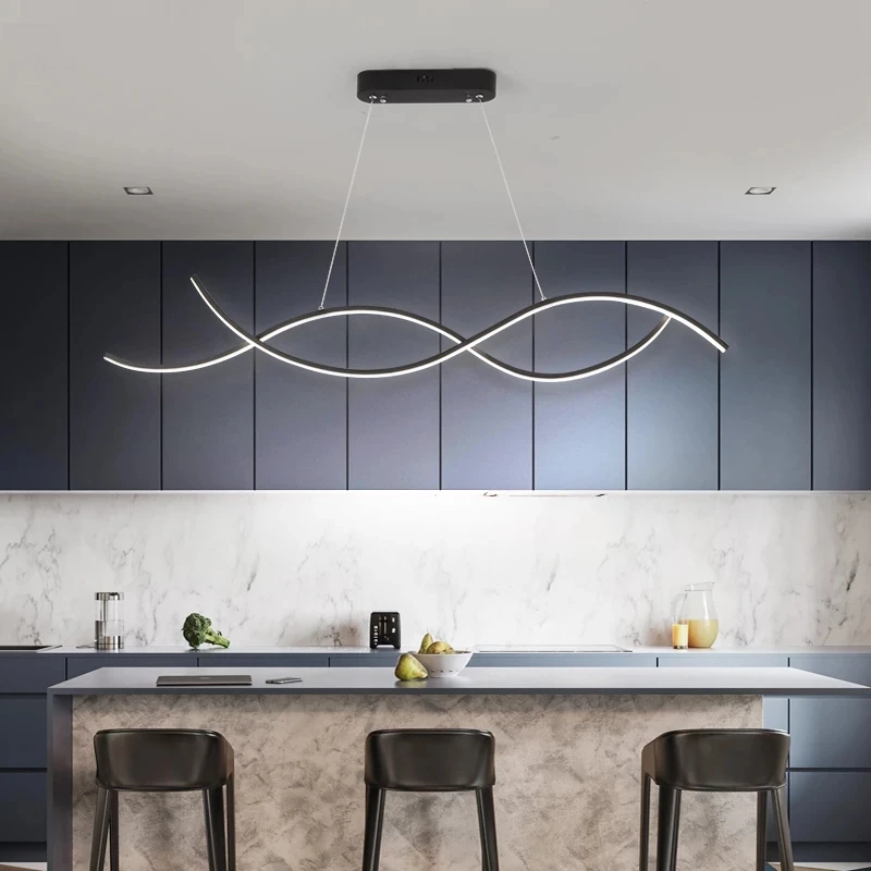 

Modern LED Hanging Pendant lights for kids Baby room bedroom 110V 220V wave lustre Avize LED Pendant lamp for children bedroom