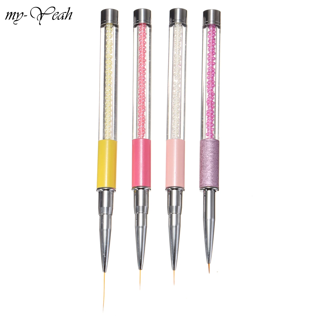 My-Yeah дизайн ногтей Французский лайнер линии полосатая кисть цветочный рисунок