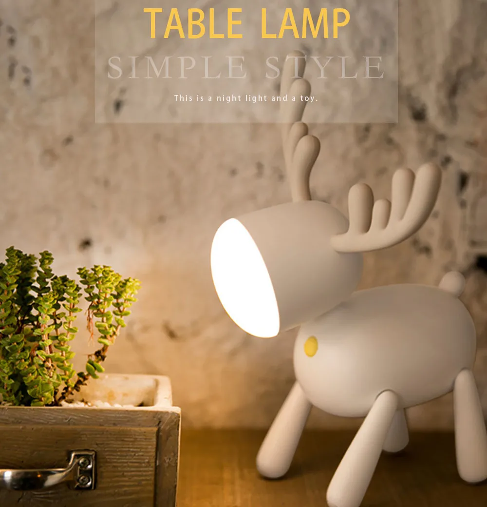 1 шт. светодиодный ночсветильник в виде головы оленя | Лампы и освещение