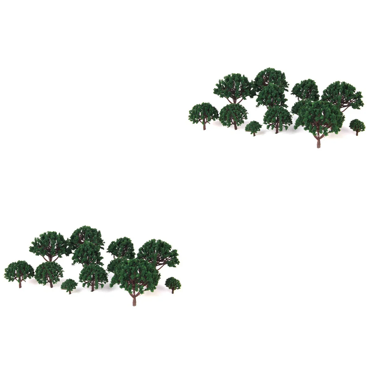 

40 pcs Model Scenery Landscape Trees 3CM-8CM (Dark Green)