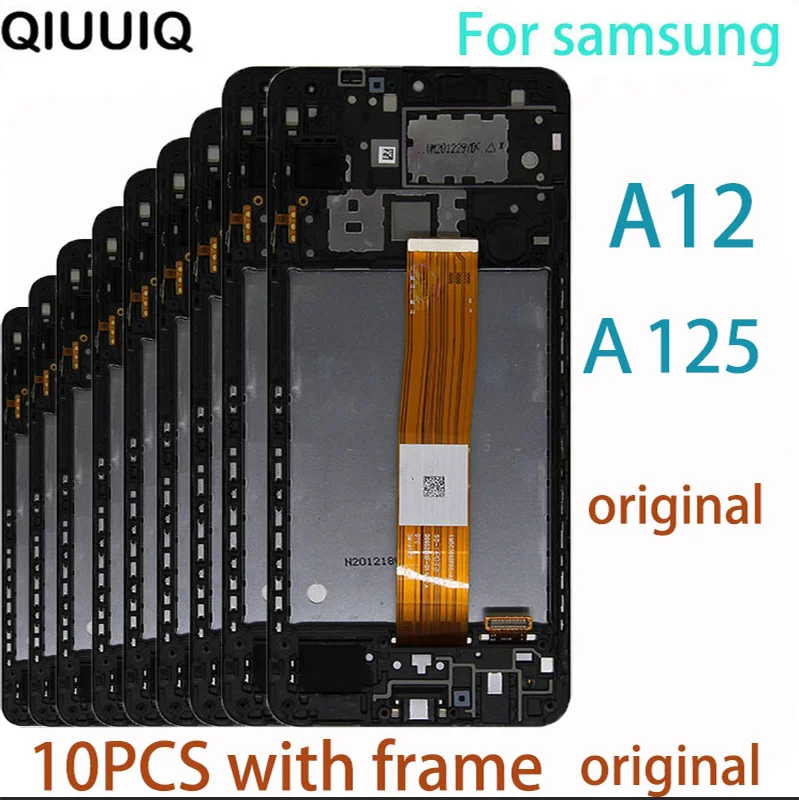 

10PCS 6.5" Original Display for Samsung Galaxy A12 A125F A125F/DS Display LCD Touch Screen Digitizer Assembly