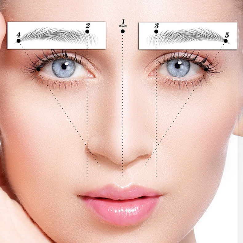 Волшебная 4D тату-наклейка для бровей ложные брови долговечная супер водостойкая